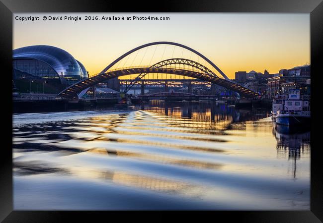 Newcastle Quayside Framed Print by David Pringle