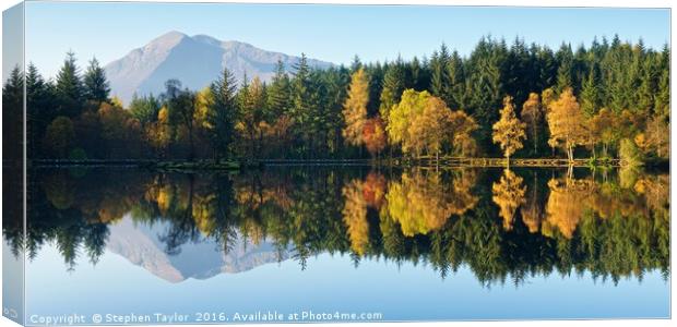 Glencoe Lochan Canvas Print by Stephen Taylor