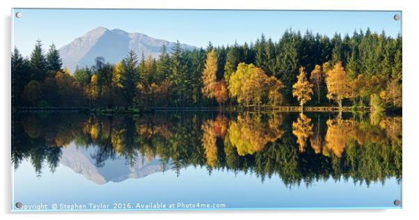 Glencoe Lochan Acrylic by Stephen Taylor