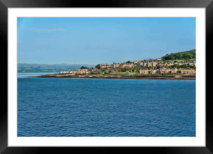 Edge of Rothesay Framed Mounted Print by Valerie Paterson