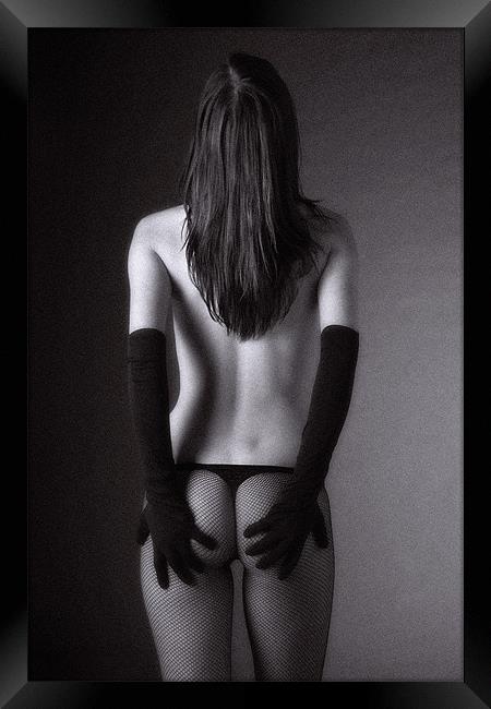 Girl in tights Framed Print by David Hare