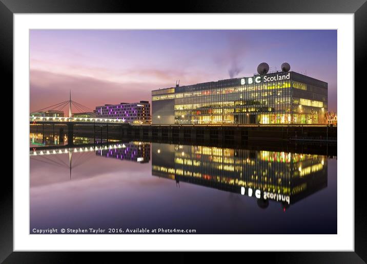 BBC Scotland Framed Mounted Print by Stephen Taylor