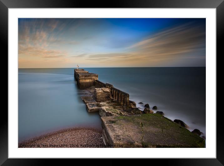 Harbour Wall, Hastings, E. Sussex Framed Mounted Print by Tony Sharp LRPS CPAGB