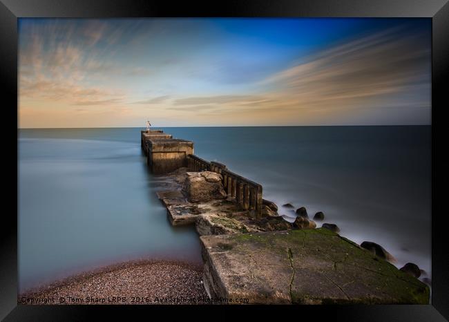 Harbour Wall, Hastings, E. Sussex Framed Print by Tony Sharp LRPS CPAGB