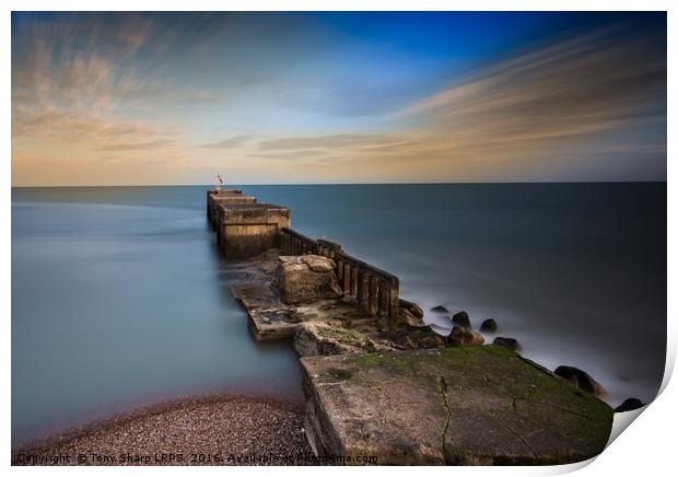 Harbour Wall, Hastings, E. Sussex Print by Tony Sharp LRPS CPAGB