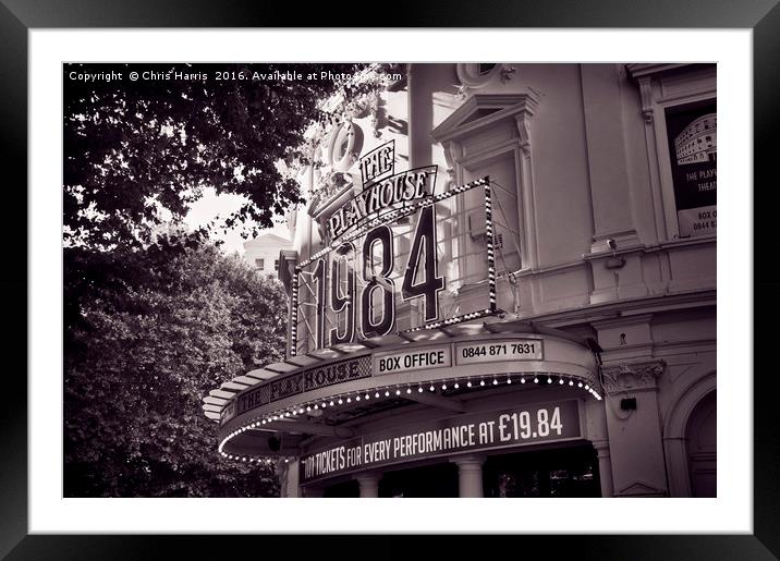 Playhouse Theatre London Framed Mounted Print by Chris Harris