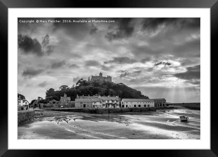St Michaels Mount, Cornwall Framed Mounted Print by Mary Fletcher