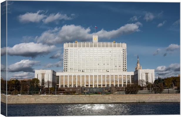 The house of the government of the Russia. Canvas Print by Valerii Soloviov