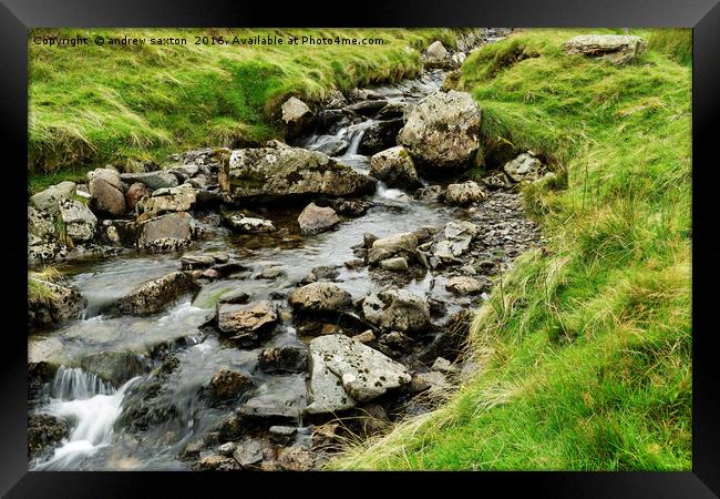 ALL ROCKS Framed Print by andrew saxton