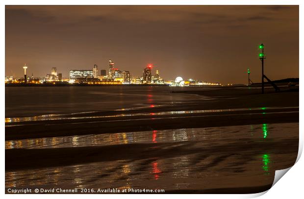 Majestic Liverpool Cityscape  Print by David Chennell