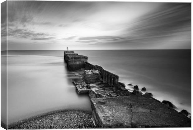 Harbour Arm at Twilight Canvas Print by Tony Sharp LRPS CPAGB