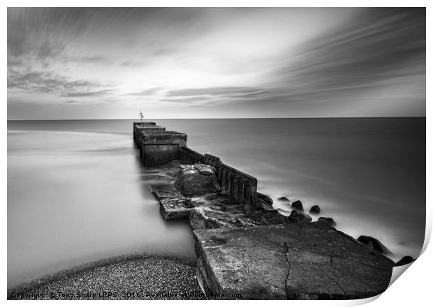 Harbour Arm at Twilight Print by Tony Sharp LRPS CPAGB