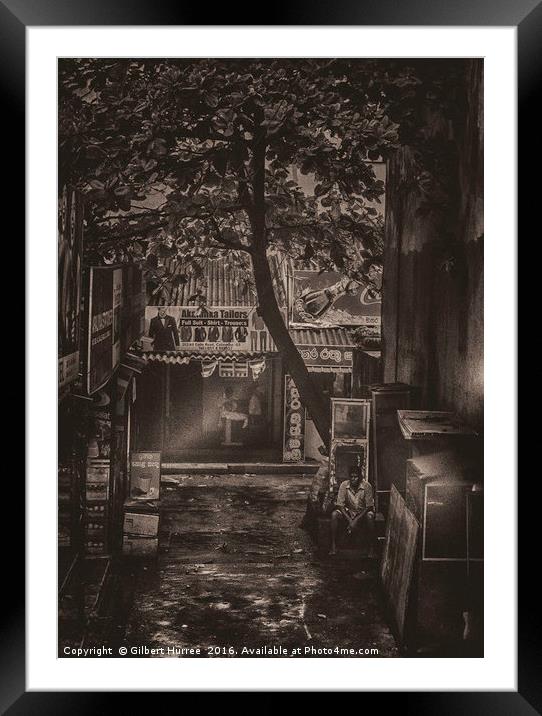 Aromatic Journey Through Kandy's Backstreets Framed Mounted Print by Gilbert Hurree