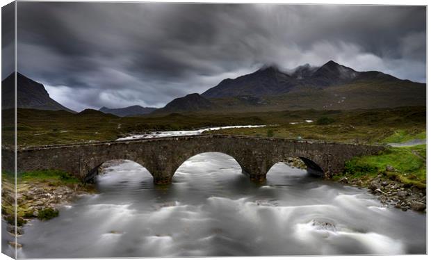 Sligachan Bridge, Isle of Skye Canvas Print by Alan Simpson