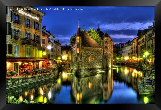 The Old Prison at Annecy Framed Print by Colin Woods