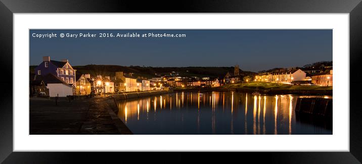 Harbour light reflections Framed Mounted Print by Gary Parker