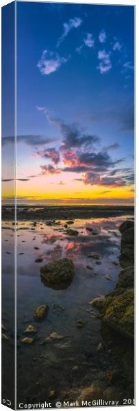 Sunset Reflection Canvas Print by Mark McGillivray