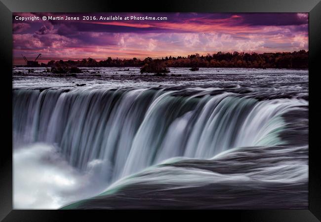 Majestic Horseshoe Falls Framed Print by K7 Photography