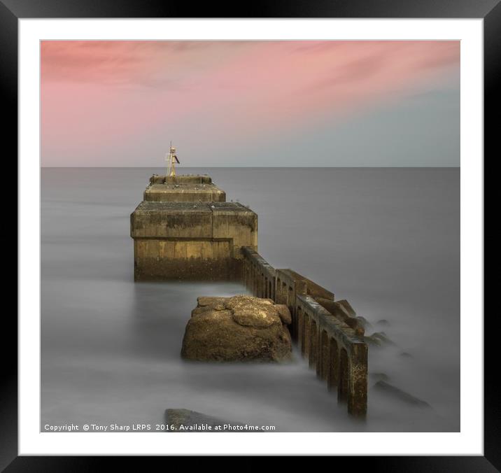 Sea wall, Hastings, East Sussex Framed Mounted Print by Tony Sharp LRPS CPAGB