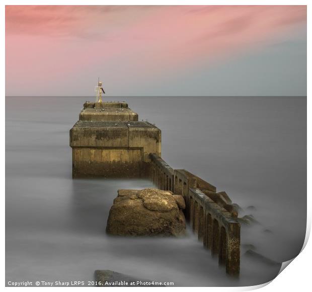 Sea wall, Hastings, East Sussex Print by Tony Sharp LRPS CPAGB