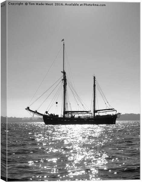 Queen Galadriel at Anchor Canvas Print by Tom Wade-West