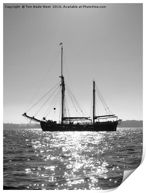 Queen Galadriel at Anchor Print by Tom Wade-West