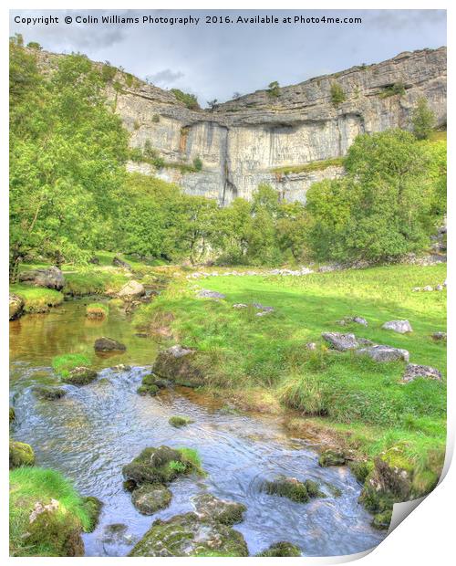 The Cliffs Of Malham Cove 2 Print by Colin Williams Photography