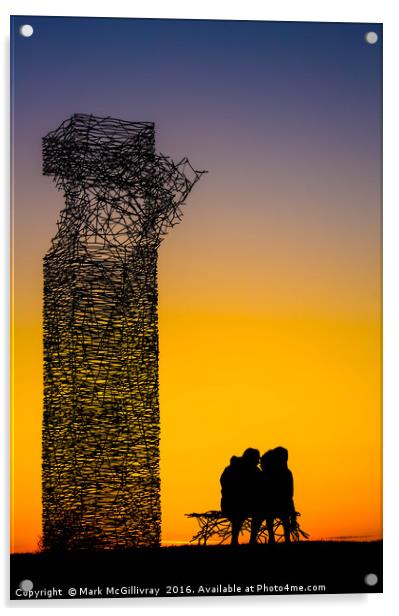 Skytower Sunset Acrylic by Mark McGillivray