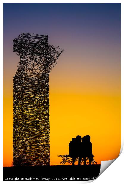 Skytower Sunset Print by Mark McGillivray