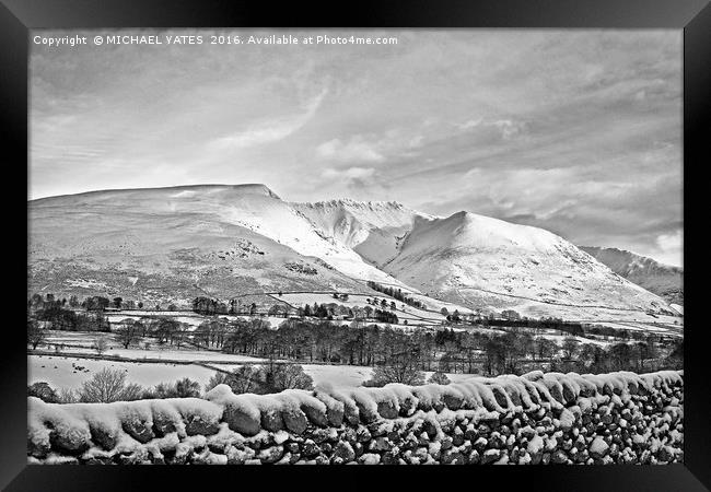 Winter snow scene Framed Print by MICHAEL YATES