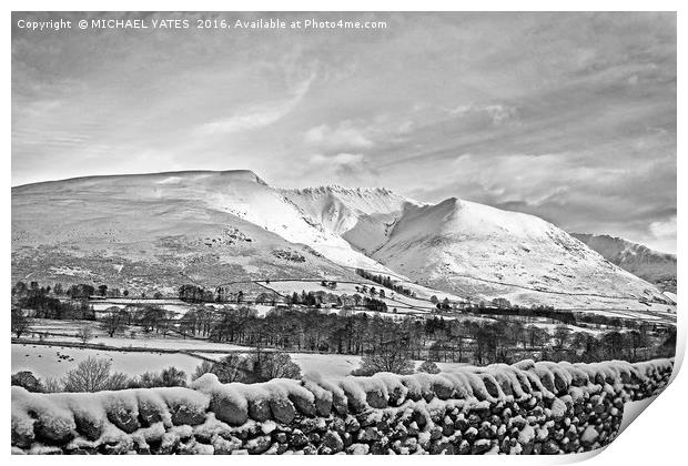 Winter snow scene Print by MICHAEL YATES