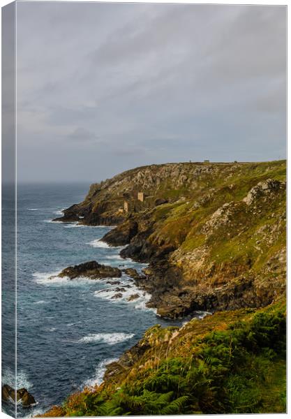 Botallack Canvas Print by David Martin