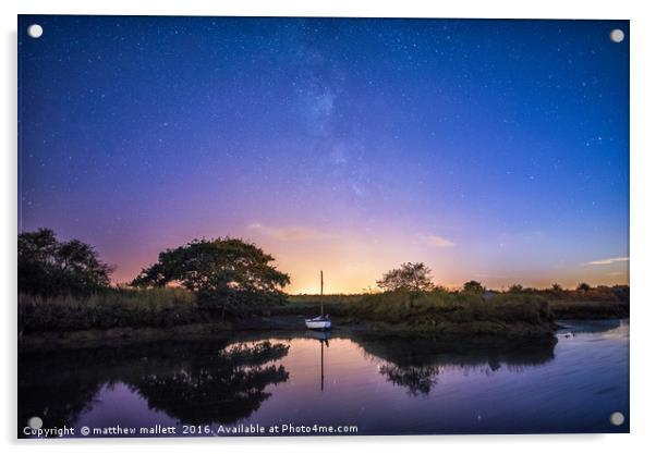 Starlight View of Beaumont Quay Acrylic by matthew  mallett