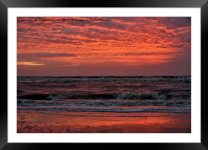 Red Sky At Night Framed Mounted Print by Jason Connolly