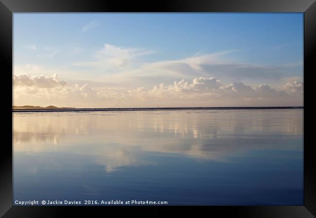 Reflections in Blue Framed Print by Jackie Davies
