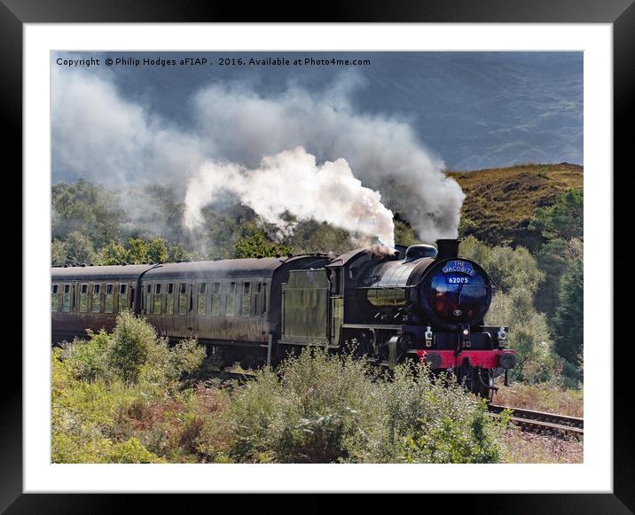 The Jacobite Steam Train Framed Mounted Print by Philip Hodges aFIAP ,