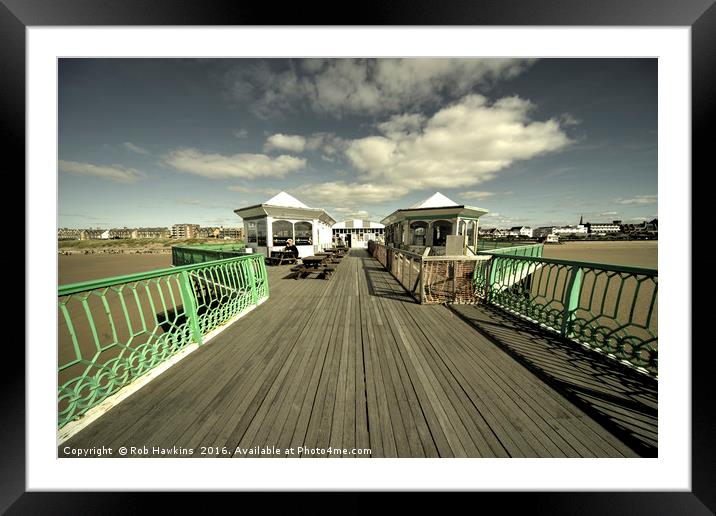The pier at St Annes on sea  Framed Mounted Print by Rob Hawkins