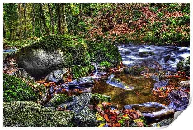 Rocky Waters Watersmeet Print by Mike Gorton