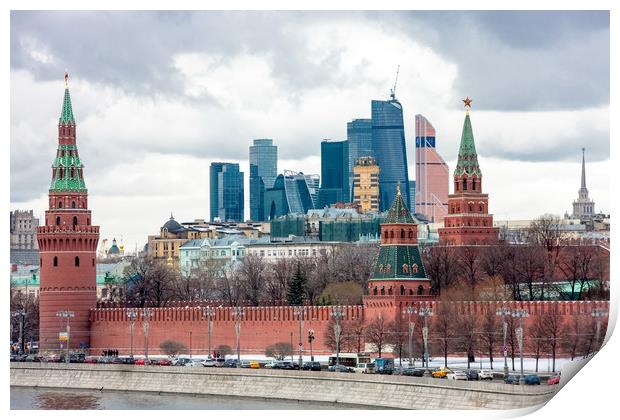 Panorama Of Moscow Kremlin. Print by Valerii Soloviov