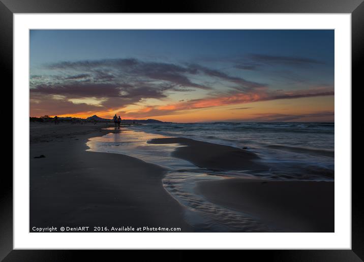 After the sunset Framed Mounted Print by DeniART 