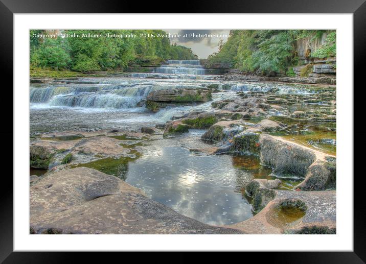 Evening Light Lower Falls Aysgarth - Yorkshire Framed Mounted Print by Colin Williams Photography
