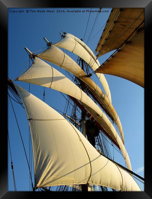 Stack of Sails Framed Print by Tom Wade-West