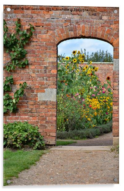 Entrance to the walled garden Acrylic by Jeff Hardwick