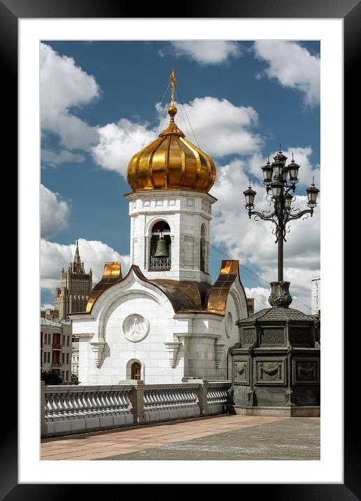 The Cathedral Of Christ The Savior. Framed Mounted Print by Valerii Soloviov