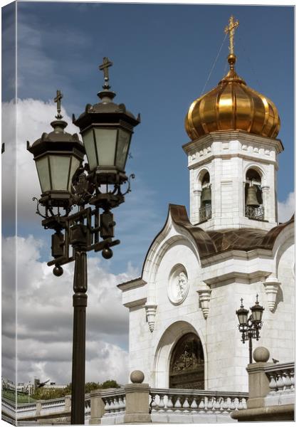 The Cathedral Of Christ The Savior. Canvas Print by Valerii Soloviov