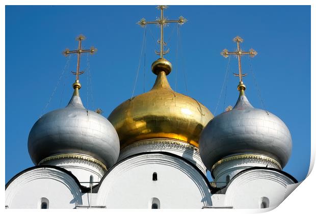 The Novodevichy convent. Print by Valerii Soloviov