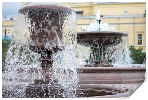 Fountain. Print by Valerii Soloviov