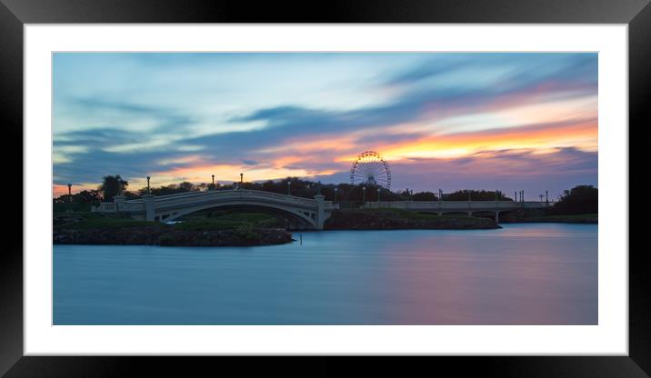 Marine Lake at Sunset Framed Mounted Print by Roger Green