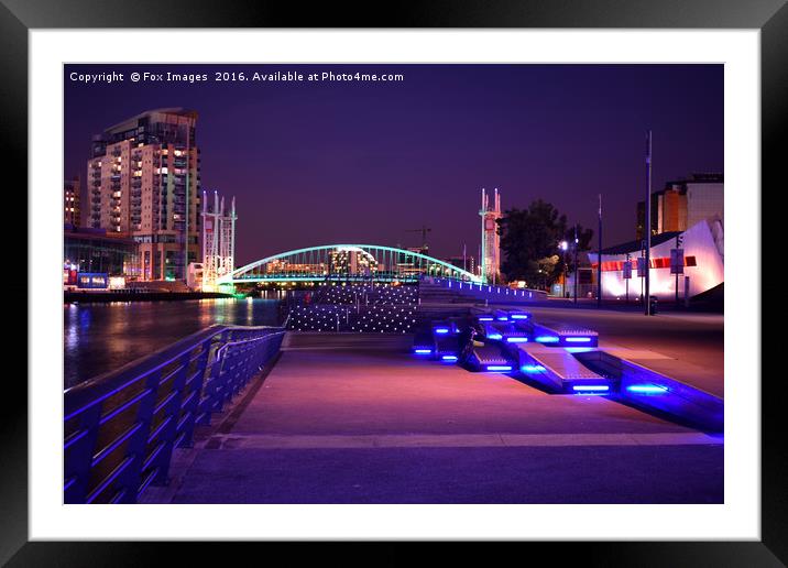 Media City Manchester Framed Mounted Print by Derrick Fox Lomax