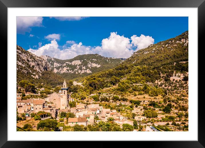 Valldemossa view from the town Framed Mounted Print by Naylor's Photography